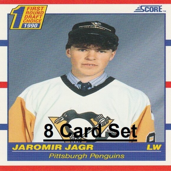 Jaromir Jagr Hockey Card Collection - 8 Pittsburgh Penguins Hockey Cards - Picture 1 of 9